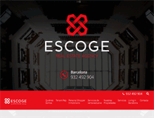 Tablet Screenshot of escoge.com